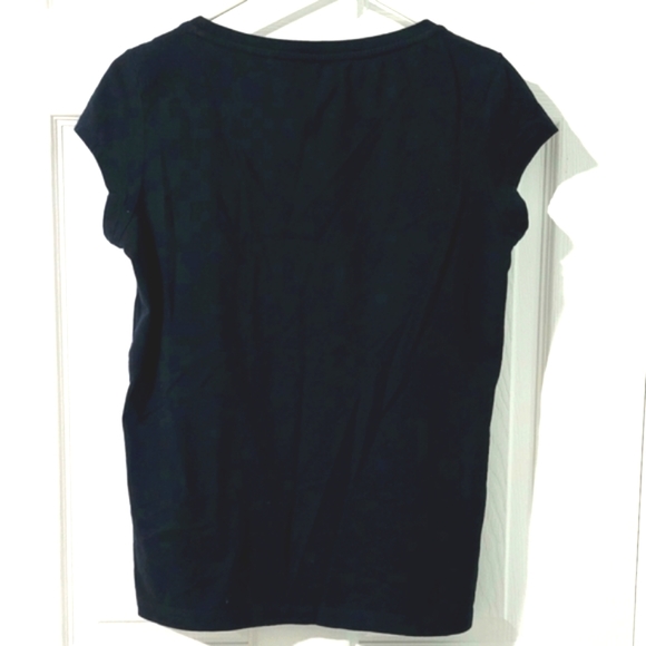 Reebok Women's Short Sleeves Embellished Top T-Shirt Size M - Picture 2 of 9